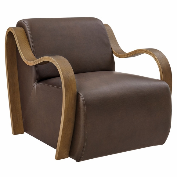 Atrium Vegan Leather Accent Armchair