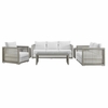 Aura 6 Piece Outdoor Patio Wicker Rattan Set