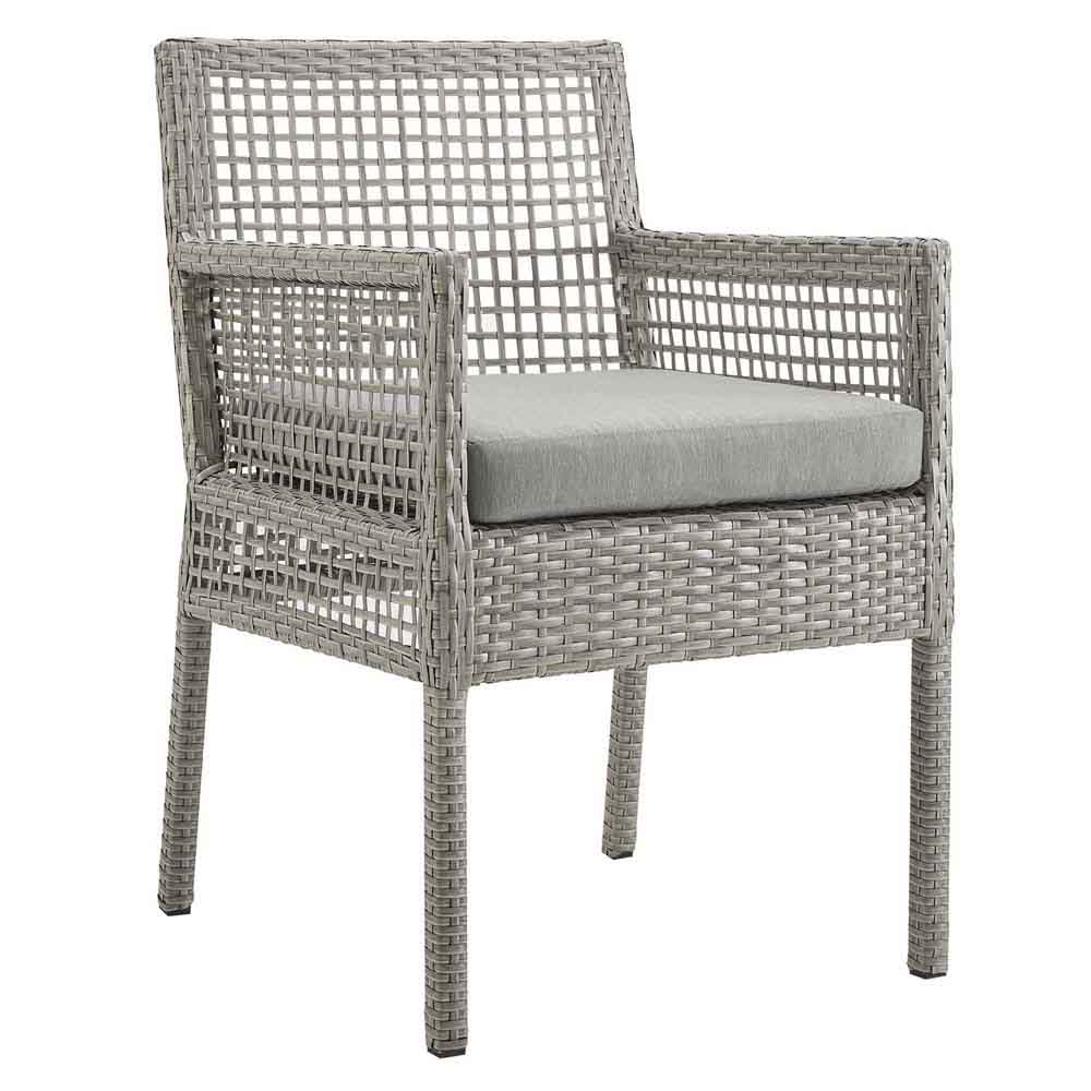 Aura Outdoor Patio Wicker Rattan Dining Armchair Modern In Designs