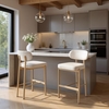 Aurea Barstool Set of 2 in Light Gray