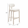 Aurea Barstool Set of 2 in Light Gray