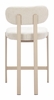 Aurea Counter Stool Set of 2 in Light Gray