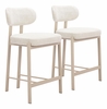 Aurea Counter Stool Set of 2 in Light Gray