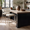 Aurea Counter Stool Set of 2 in Light Gray