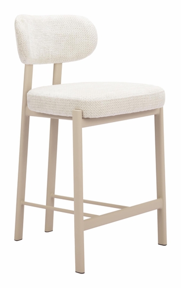 Aurea Counter Stool Set of 2 in Light Gray