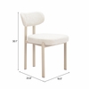 Aurea Dining Chair Set of 4 in Light Gray