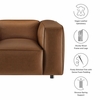Auren Upholstered Vegan Leather Modular Armchair