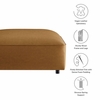 Auren Upholstered Vegan Leather Ottoman