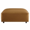 Auren Upholstered Vegan Leather Ottoman