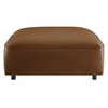 Auren Upholstered Vegan Leather Ottoman