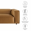 Auren Upholstered Vegan Leather Sofa