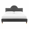 Aurora Performance Velvet King Bed