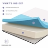 Aveline 12" California King Mattress in White