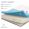 Aveline 12" Memory Foam Twin Mattress in White