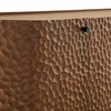 Aven 71.5 Inch Oval Chiseled Wood Sideboard Buffet Cabinet with Hammered Effect in Walnut