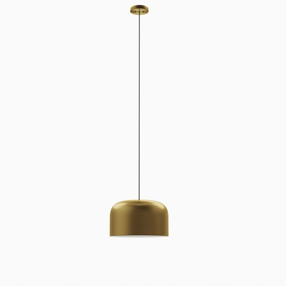 Avenue 1-Light Pendant Light in Satin Brass