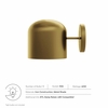 Avenue 1-Light Wall Sconce in Satin Brass