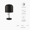 Avenue Table Lamp in Black