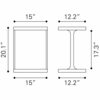 Bama Side Table in Black