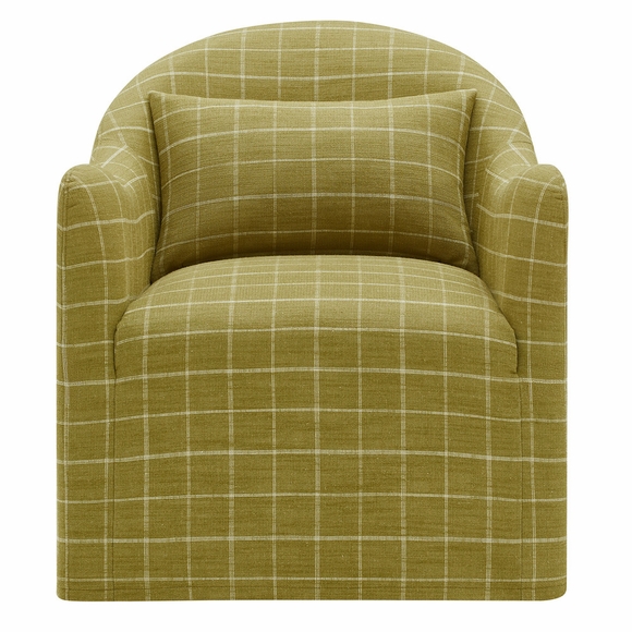 Bardot Slipcovered Linen Blend Accent Chair