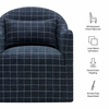 Bardot Slipcovered Linen Blend Accent Chair
