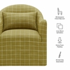 Bardot Slipcovered Linen Blend Accent Chair