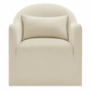 Bardot Slipcovered Linen Blend Accent Chair