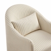 Bardot Slipcovered Striped Accent Chair