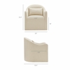 Bardot Slipcovered Striped Accent Chair