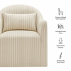 Bardot Slipcovered Striped Accent Chair
