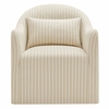Bardot Slipcovered Striped Accent Chair
