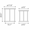 Bari Nesting Table Set in Natural