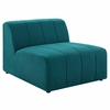 Bartlett Upholstered Fabric Armless Chair in Teal