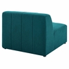 Bartlett Upholstered Fabric Armless Chair in Teal