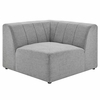 Bartlett Upholstered Fabric Corner Chair in Light Gray