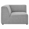 Bartlett Upholstered Fabric Corner Chair in Light Gray