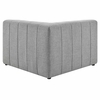 Bartlett Upholstered Fabric Corner Chair in Light Gray