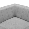 Bartlett Upholstered Fabric Corner Chair in Light Gray