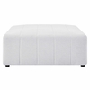 Bartlett Upholstered Fabric Ottoman in Ivory