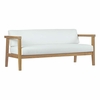 Bayport 6 Piece Outdoor Patio Teak Set in Natural White