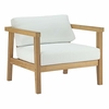 Bayport 6 Piece Outdoor Patio Teak Set in Natural White