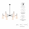 Beacon 6-Light Chandelier in Opal Black