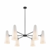 Beacon 6-Light Chandelier in Opal Black