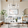 Beacon 6-Light Chandelier in Opal Black