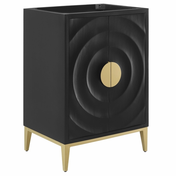 Beau 24" Bathroom Vanity Cabinet (Sink Basin Not Included) in Black