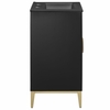 Beau 24" Wood Bathroom Vanity with Basin in Black Black