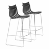 Beaufort Barstool - Set of 2 in Black