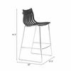 Beaufort Barstool - Set of 2 in Black