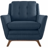 Beguile Fabric Armchair in Azure