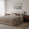 Bela Floating Queen Headboard in Ivory